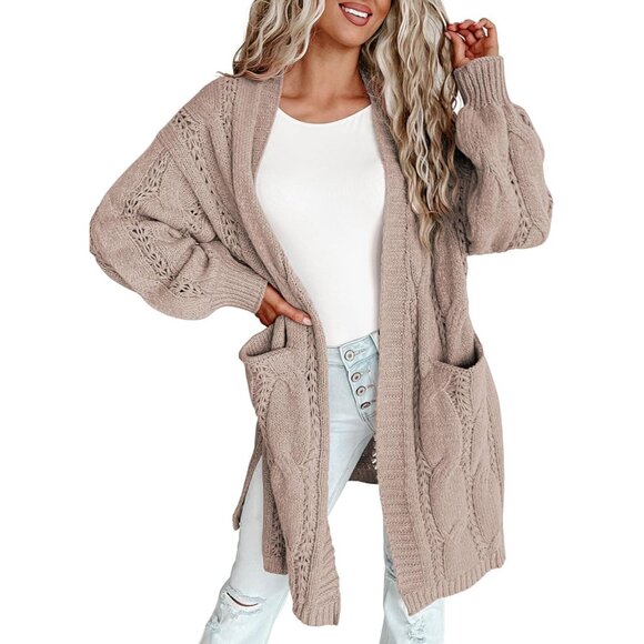 Sweaters - Long Cardigans for Women Open Front 2025 Long Sleeves Lightweight Fall Sweaters